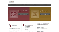 Desktop Screenshot of bund.de
