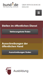 Mobile Screenshot of bund.de