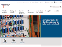 Tablet Screenshot of cio.bund.de