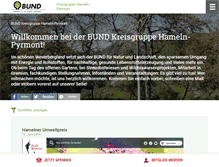 Tablet Screenshot of hameln-pyrmont.bund.net