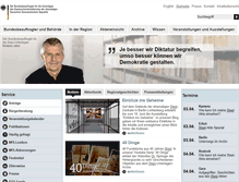 Tablet Screenshot of bstu.bund.de